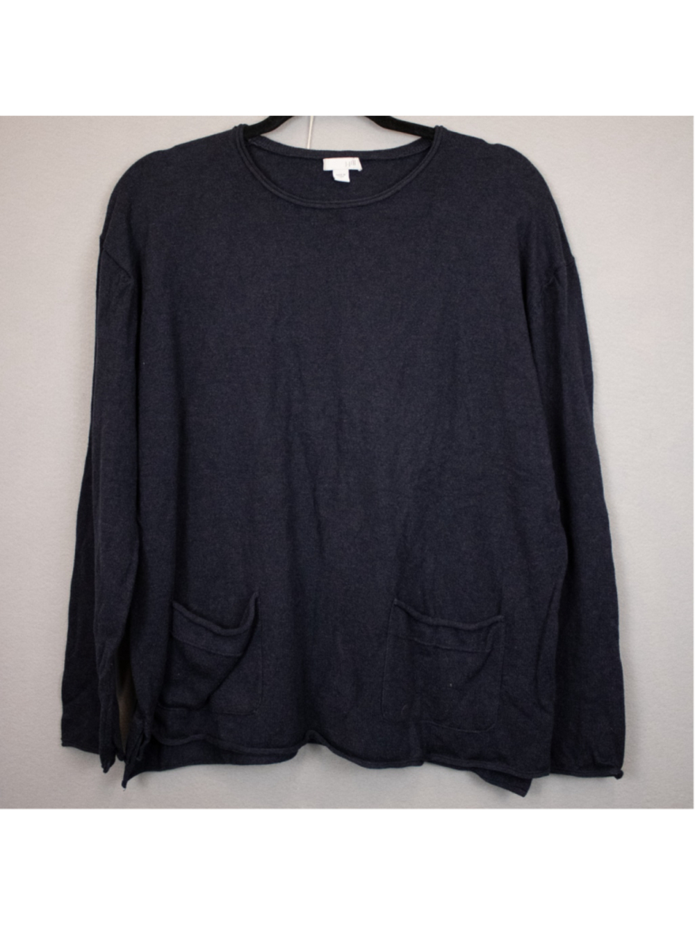 J. Jill navy knit long sleeve tunic sweater-L